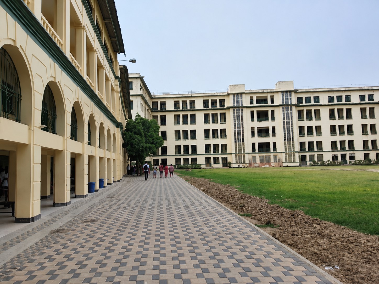 The walkway between the College blocks, Kolkata
