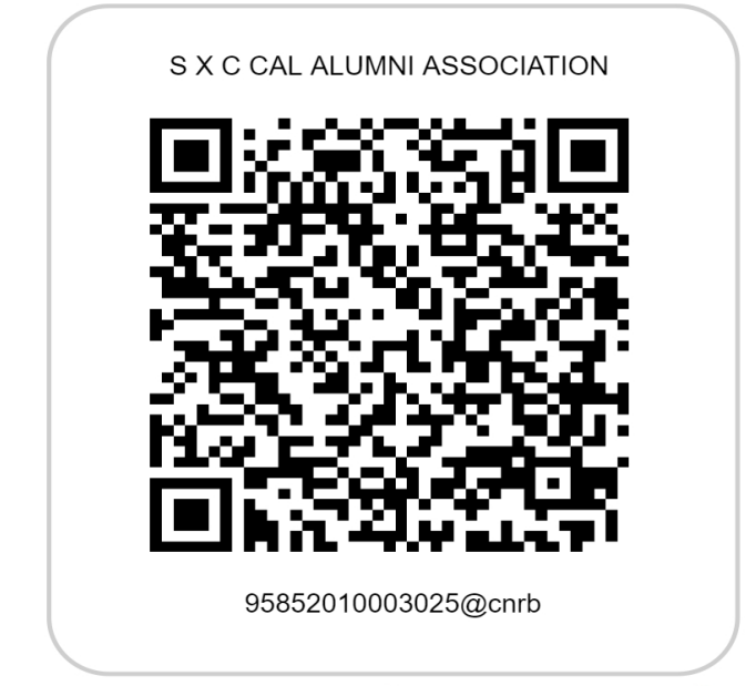 SXC Cal Alumni Association — UPI QR code for payment