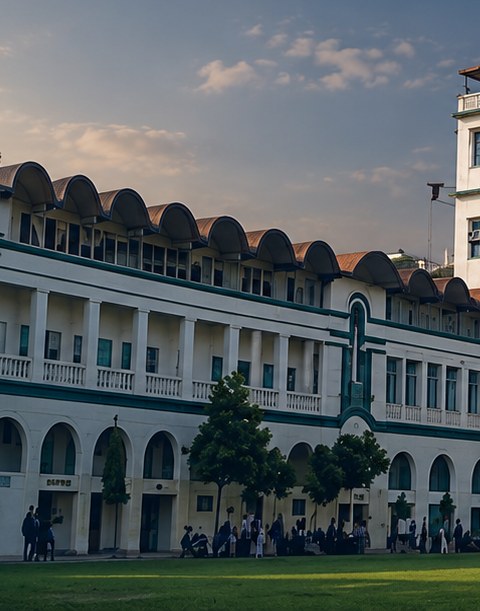 The arcaded wing of St. Xavier's College, Kolkata