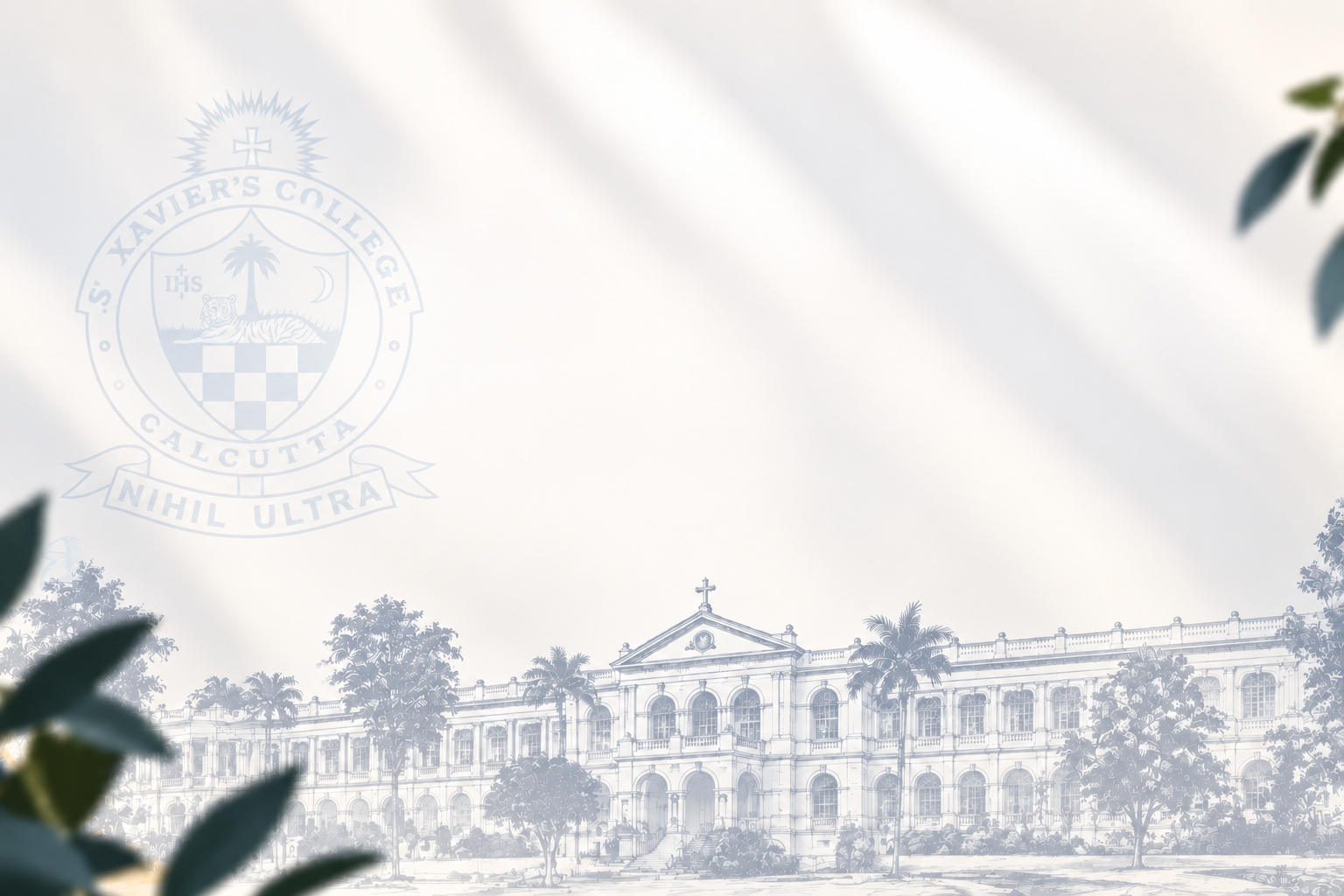 The gate of St. Xaviers College (Calcutta), Raghabpur campus, at dusk